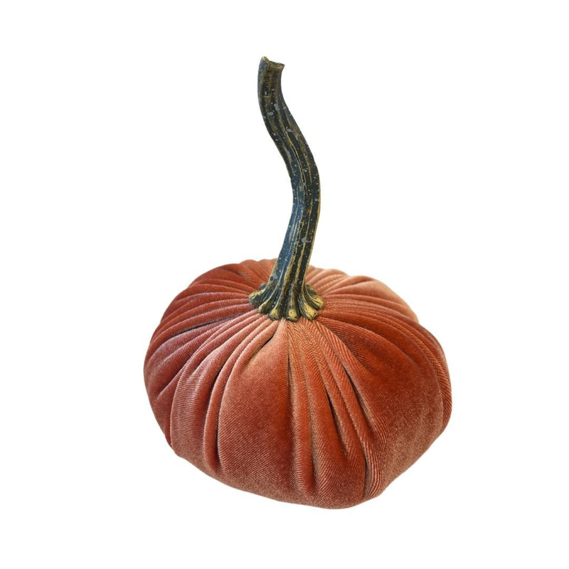 Home Accents Handmade Velvet Pumpkin - Small Harvest 