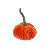 Home Accents Handmade Velvet Pumpkin - Small Tangerine 