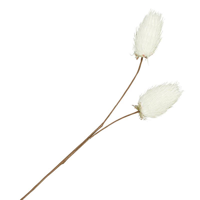 Home Accents White Faux Protea Floral Stem 40" 