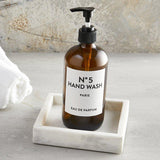 Home Accents White Square Marble Tray 