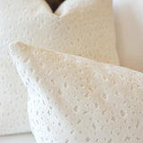 Pillow Covers Antelope Cut Velvet Pillow Cover // Snow 