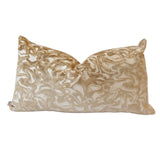 Pillow Covers Marble Cut Velvet Pillow Cover // Champagne 14x24 