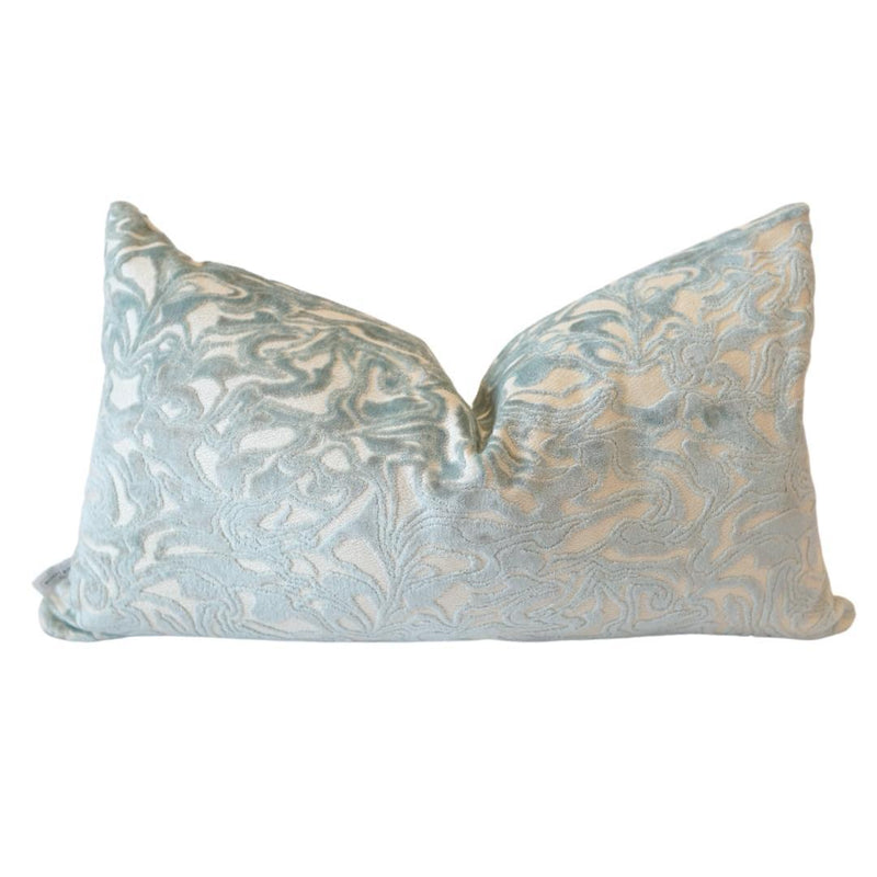 Pillow Covers Marble Cut Velvet Pillow Cover // Mineral 14x24 