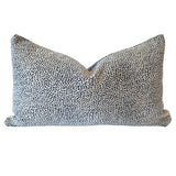 Pillow Covers Spots Reversible Chenille Pillow Cover // Navy 