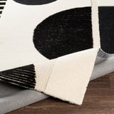 Rug Brooklyn Abstract Rug in Black and Cream 