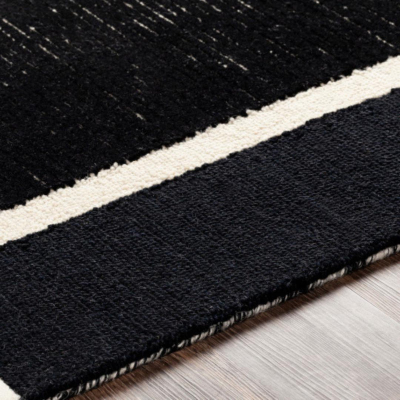 Rug Brooklyn Abstract Rug in Black and Cream 