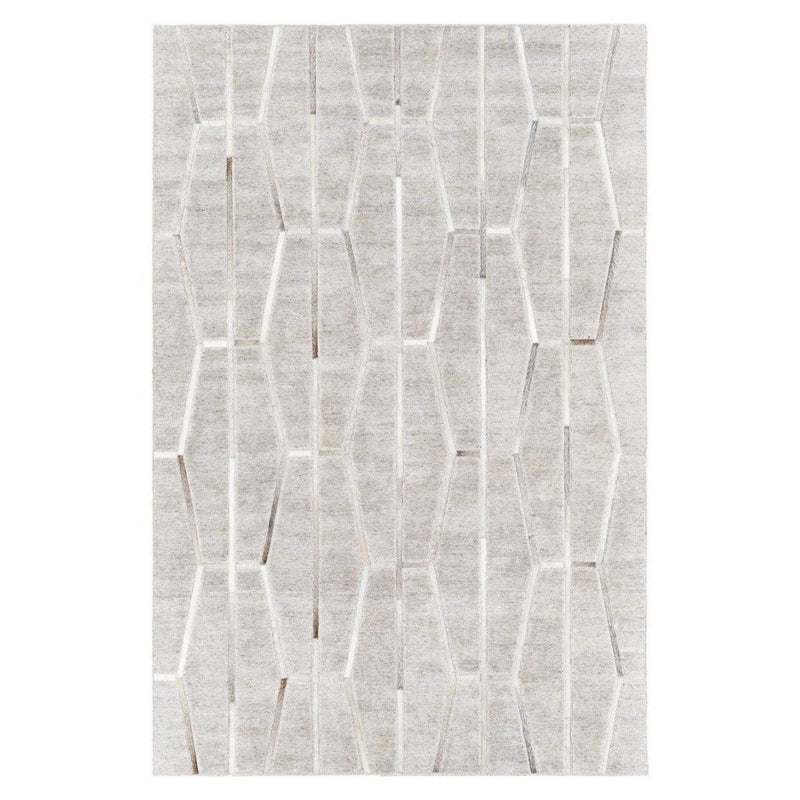 Rug Eloquent Cowhide & Vicose Hand Crafted Rug 