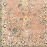 Rug Erin Pale Pink & Yellow Floral Area Rug 