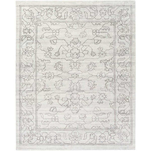 Rug Hightower Grey Hand Knotted Area Rug 