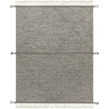 Rug Zanafi Black & White Hand Woven Rug 