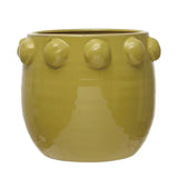 Vases Large Fem Rosa Hobnail Pot // Chartreuse 