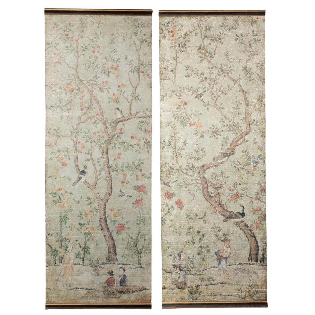 Wall Decor - Chinoiserie Wall Hanging // 2 Styles - A