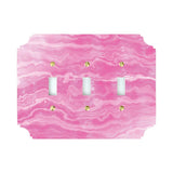 Wall Plates & Covers Acrylic Pink Agate Switch Plate 