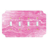 Wall Plates & Covers Acrylic Pink Agate Switch Plate 