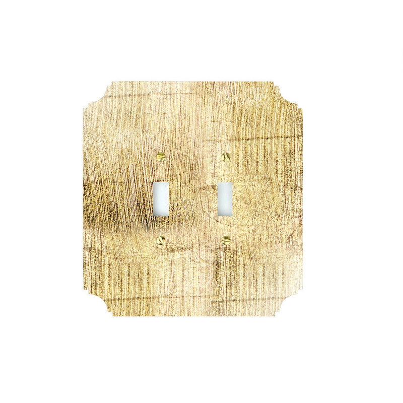 Wall Plates & Covers Gold Gilded Acrylic Switch Plate Double Switch 