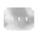 Wall Plates & Covers Silvered Acrylic Switch Plate Triple Switch 